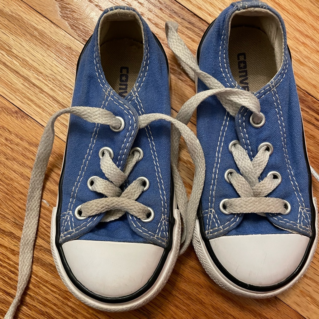 Used Blue Converse As Is